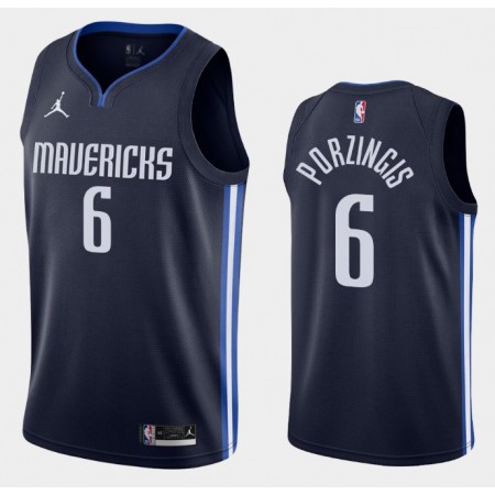 Camiseta Hombre NBA Dallas Mavericks Kristaps Porzingis 6 2020-21 Jordan Brand Statement Edition Swingman